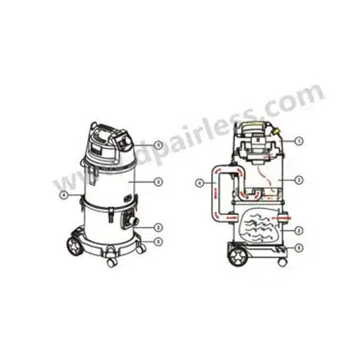 DP-506 VACUUM CLEANER 38L WITH WATER-CIRCULATION DP-506 VACUUM CLEANER 38L WITH WATER-CIRCULATION