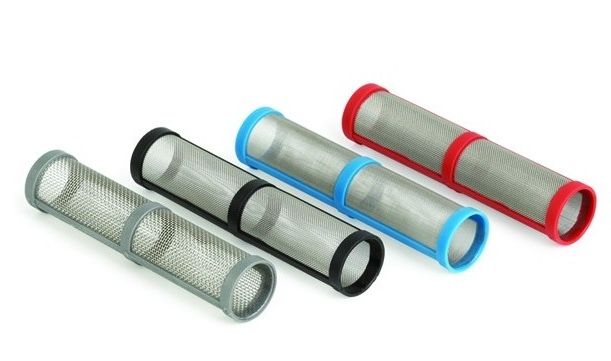 Airless sprayer piston pump manifold filter