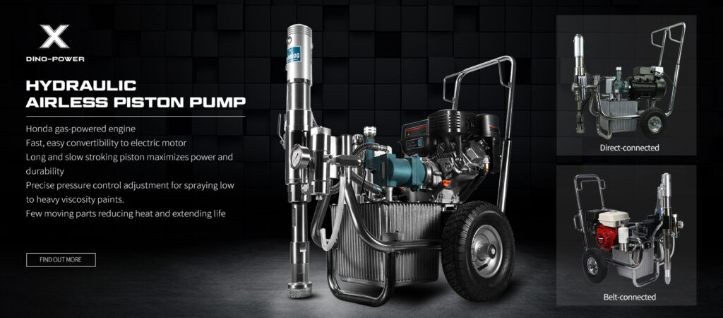 What’s the main application for the hydraulic airless paint sprayer?