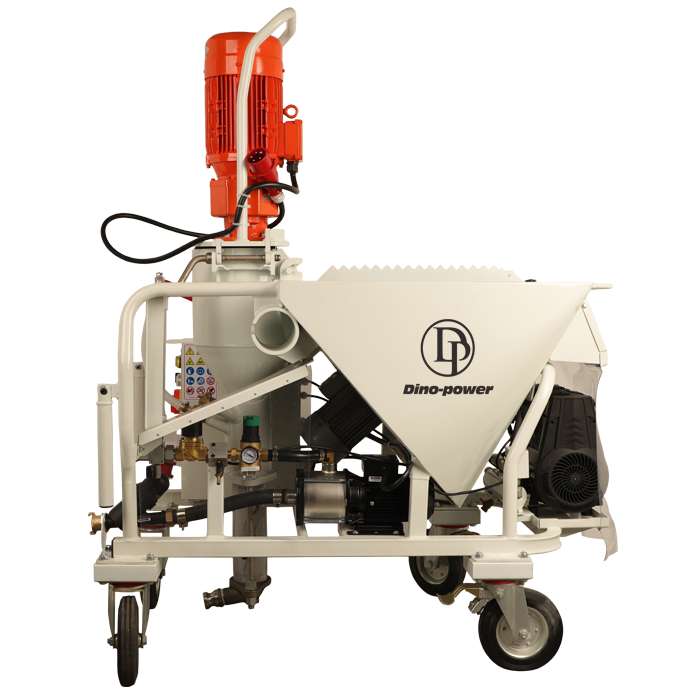 M6 Plaster Spraying Pump with Mixer Compressor and Water pump - Image 3