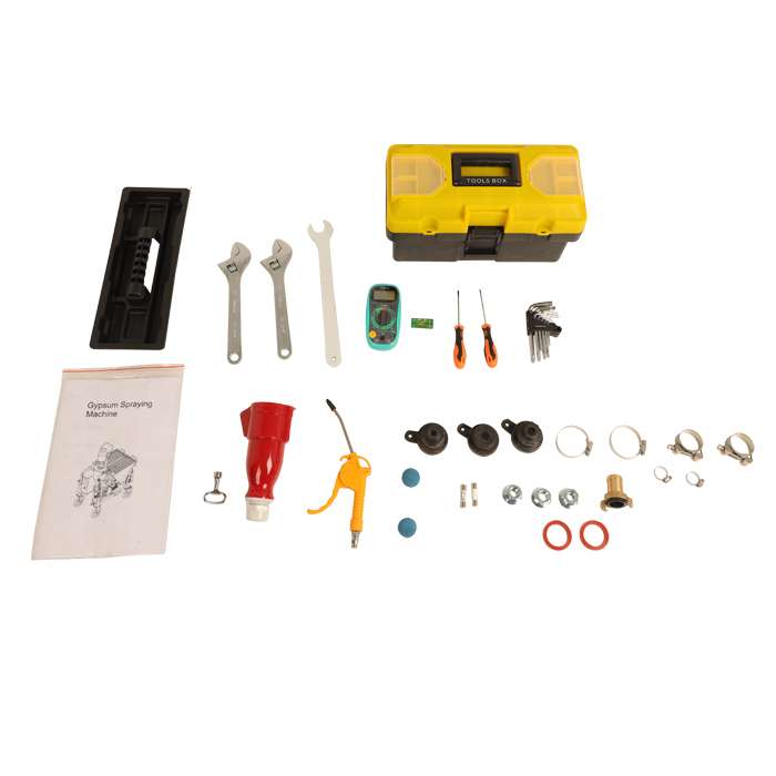 M6 Plaster Spraying Pump with Mixer Compressor and Water pump - Image 10