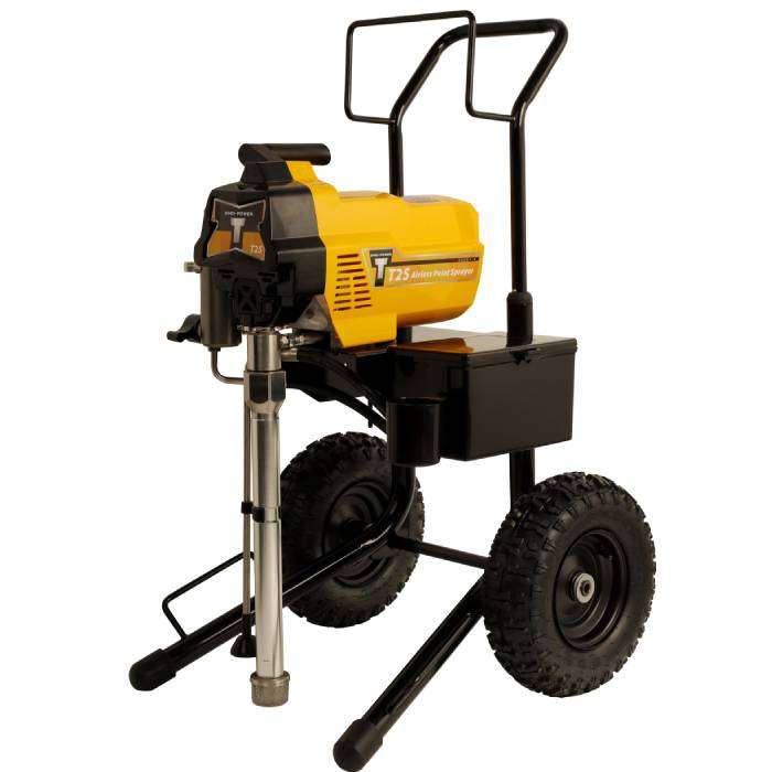 T25H Electric Airless Sprayer with static v-packing 2.4L/min Hi-trolley - Image 2